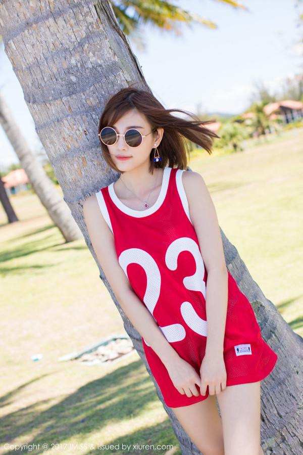 杨晨晨sugar《海边小清新+篮球服》 [爱蜜社IMISS] VOL.169 